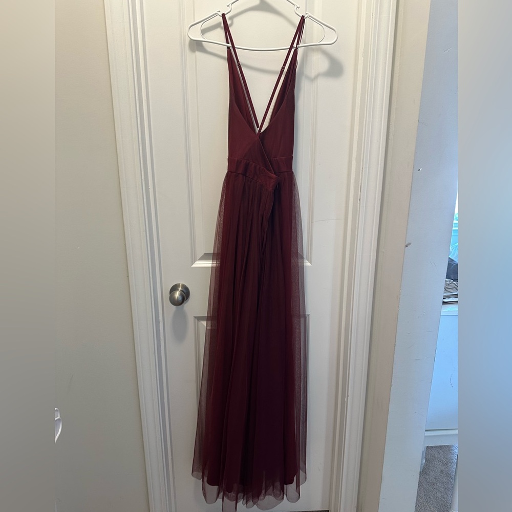Luxxel Burgundy Maxi Dress